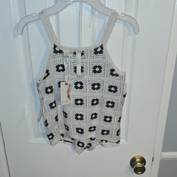 Jessica Simpson Other - Girl's Black and White Crochet Set